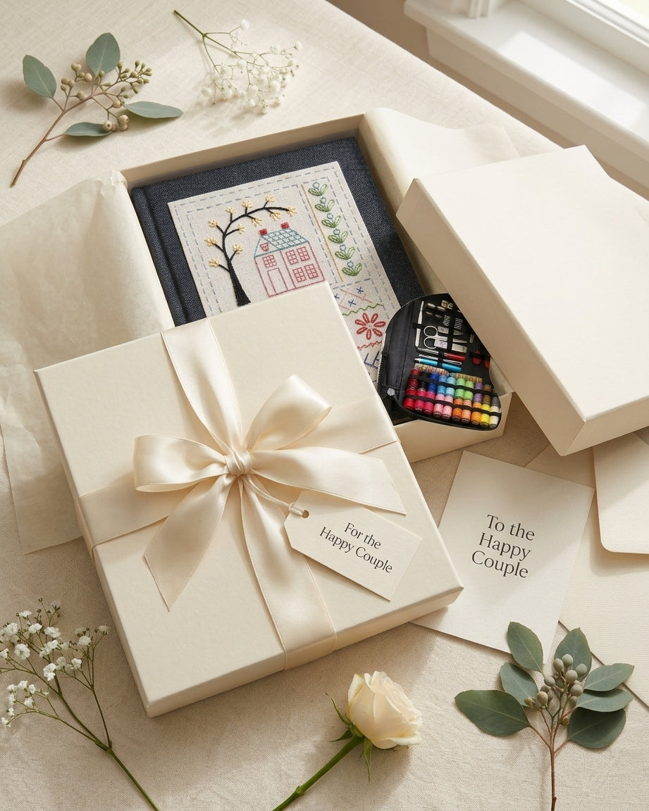 The Quiet Thread Stitch Sampler — A Thoughtful Gift for Weddings, Bridal Showers & Engagements