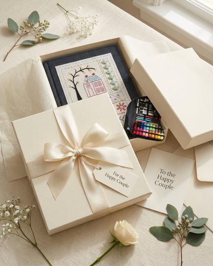 The Quiet Thread Stitch Sampler — A Thoughtful Gift for Weddings, Bridal Showers & Engagements
