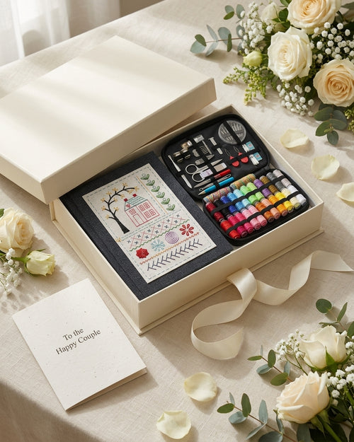 The Quiet Thread Stitch Sampler — A Thoughtful Gift for Weddings, Bridal Showers & Engagements