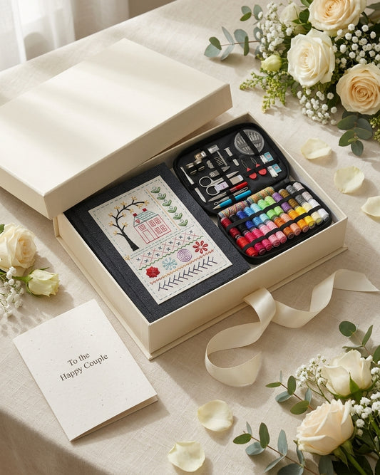 The Quiet Thread Stitch Sampler — A Thoughtful Gift for Weddings, Bridal Showers & Engagements